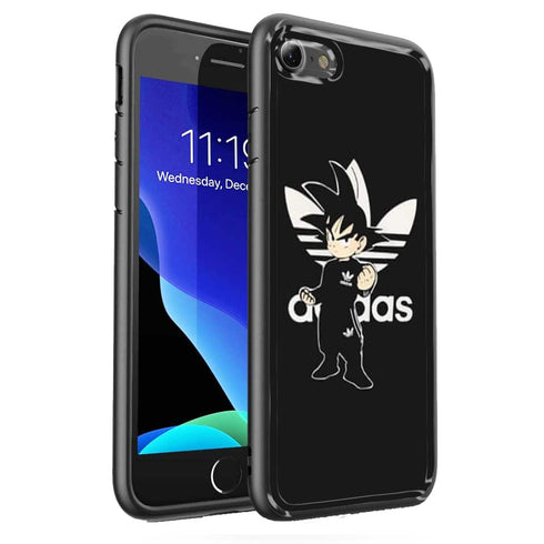 Goku Bad Guy Adidas Jogging | Coque iPhone SE 2020 | Housse protection Silicone, Tpu, Antichocs, Verre Trempé | Collection Dessin Animé Fun MaCoquePerso