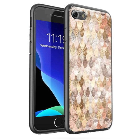Coque Bumper Verre trempé Mermaid Gold iPhone SE 2020