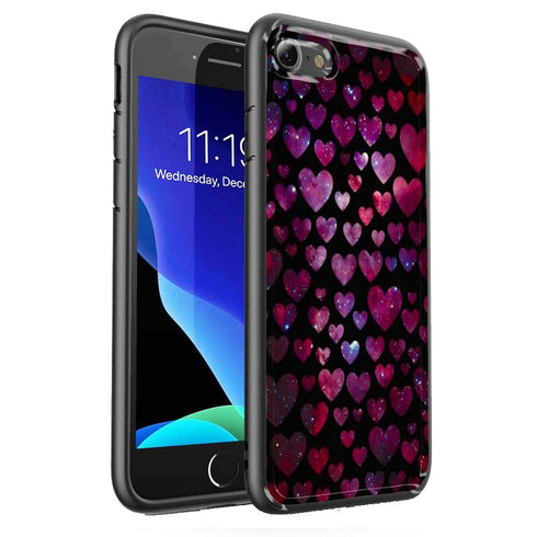 Coque Space Hearts iPhone SE 2020 MaCoquePerso