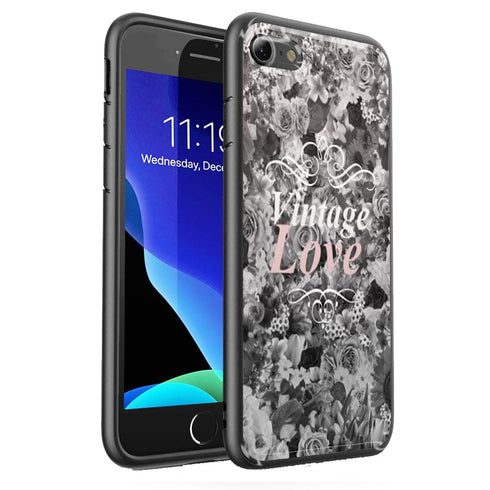 Coque Vintage Love In Black and White iPhone SE 2020 MaCoquePerso