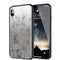 Coque iPhone X integrale Marbre Gold Géométrics en verre trempé