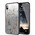 Coque iPhone X integrale Marbre Gold Géométrics en verre trempé