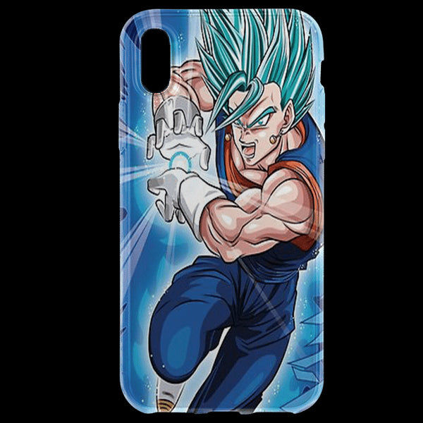 Super Vegeta Bleu - Coque antichocs iPhone XR en Silicone