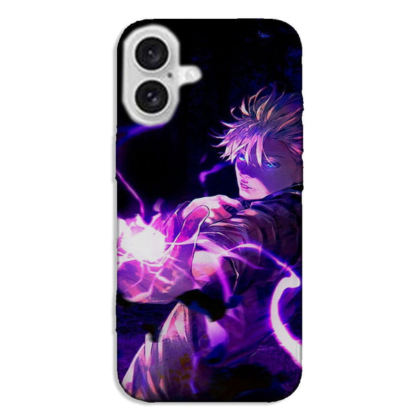 Coque iPhone Gojo satoru fond noir - MaCoquePerso