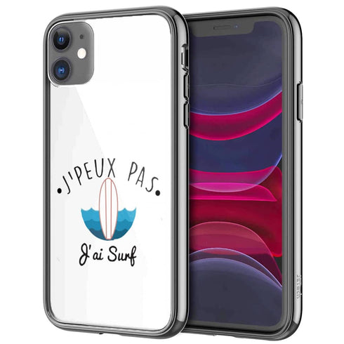 Coque Je peux pas j'ai Surf pour les smartphones iPhone, Samsung, Huawei