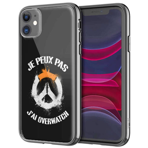 Coque Je Peux pas j'ai Overwatch pour iPhone, Samsung, Huawei en Verre Trempé
