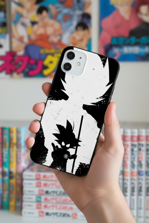 Coque manga dragon ball pour iPhone 15 en silicone, motif Goku Grandit
