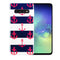 Coque en silicone Galaxy S10 Mariniere Blanc Bleu