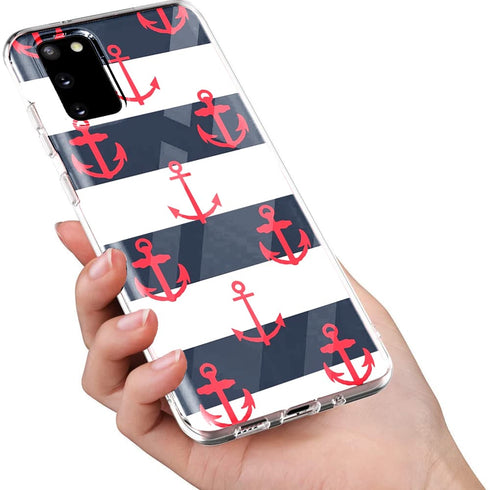 Coque Mariniere Blanc / Bleu Marine pour téléphone portable | Silicone | Verre Trempé MaCoquePerso