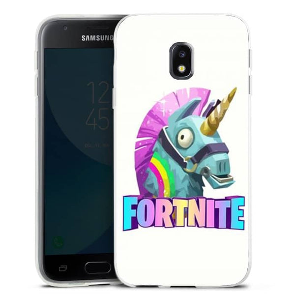 coque portable originale Licorne Fortnite pour Samsung Galaxy J3 2017