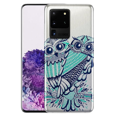 Vintage Owl | Coque pour samsung S20 hibou | S20 Plus, S20 Ultra | Protection portable, Plexi-Glass anti-rayures MaCoquePerso