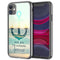 Coque renforcée en Verre Trempé pour iPhone 12, Motif Ancre Pour la Vie