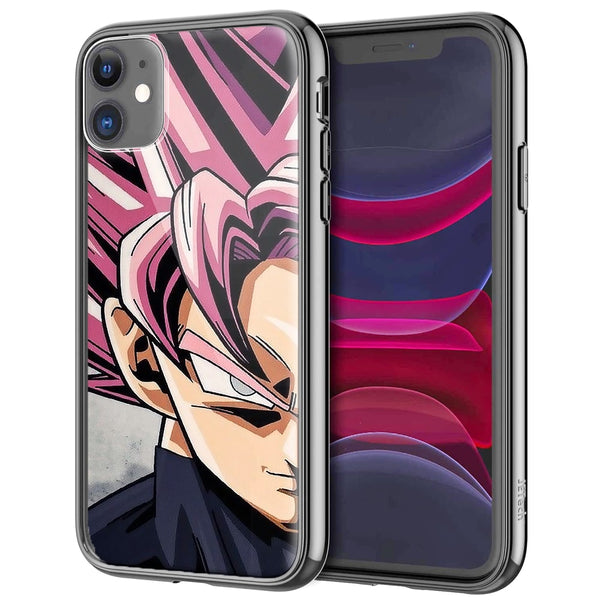 Coque renforcée en Verre Trempé pour iPhone 12, Motif Black Sangoku