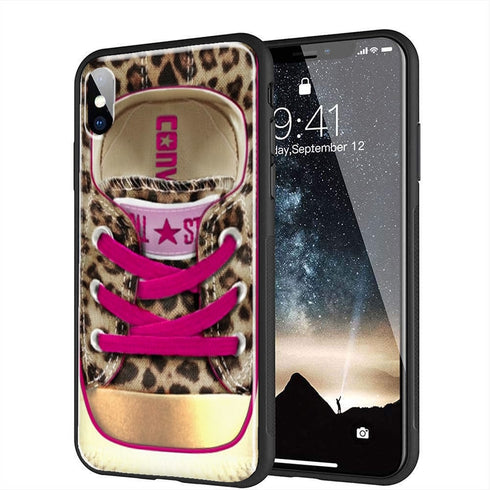 All Star Leopard | Coque en Silicone, Verre | Tpu Antichocs | Protection Compatible Samsung, iPhone, Huawei - MaCoquePerso