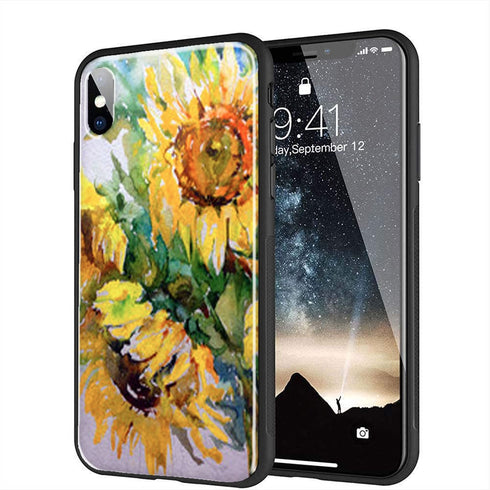 Coque personnalisée Champ Jaune pour iPhone, Samsung, Huawei