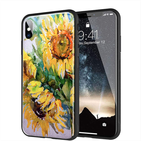 Coque personnalisée Champ Jaune pour iPhone, Samsung, Huawei