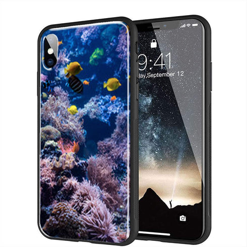 Coque Le Jardin de Corail pour Téléphones iPhone, Samsung, Huawei de Verre Trempé