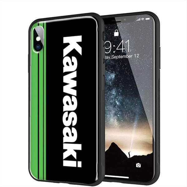 Coque renforcée en Verre Trempé pour iPhone X, XR, XS, Motif Kawaski