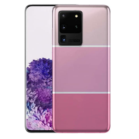 Rose Pastel | Coque samsung S20 couleur pastel | S20+, S20 Ultra, Protection portable, Plexi-Glass, Silicone, Motif Fun MaCoquePerso
