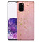 Coque samsung S20 rose paillette