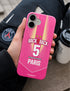 Coque Champion Back2Back 5 rose style football edition Paris - MaCoquePerso