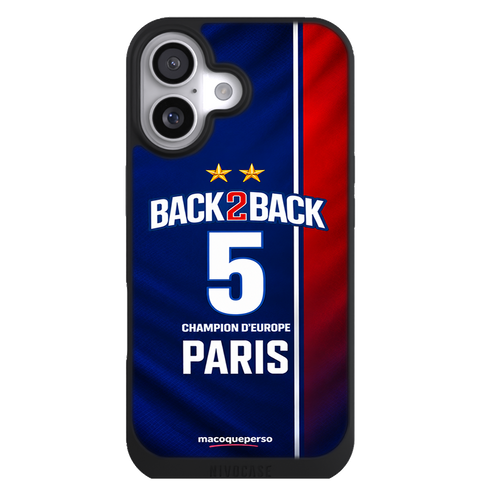 Coque telephone Champion Back2Back 5 bleu - MaCoquePerso