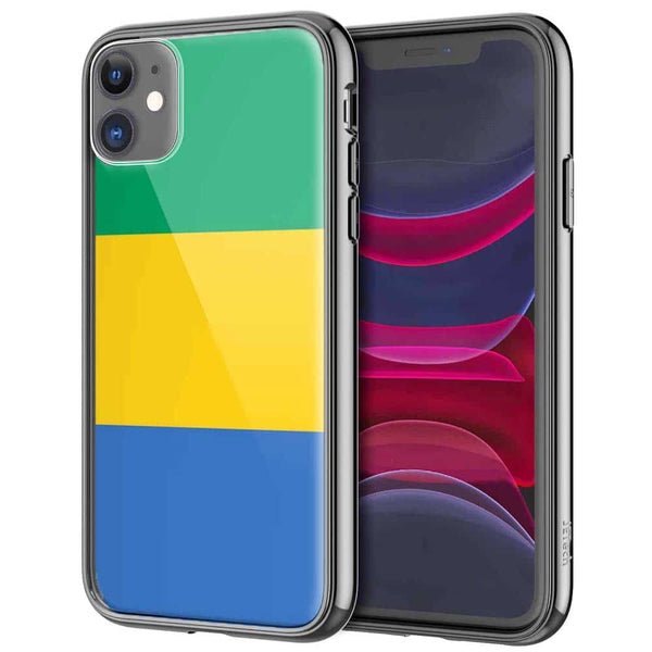 Coque Drapeau Gabon pour Smartphones iPhone, Samsung, Huawei