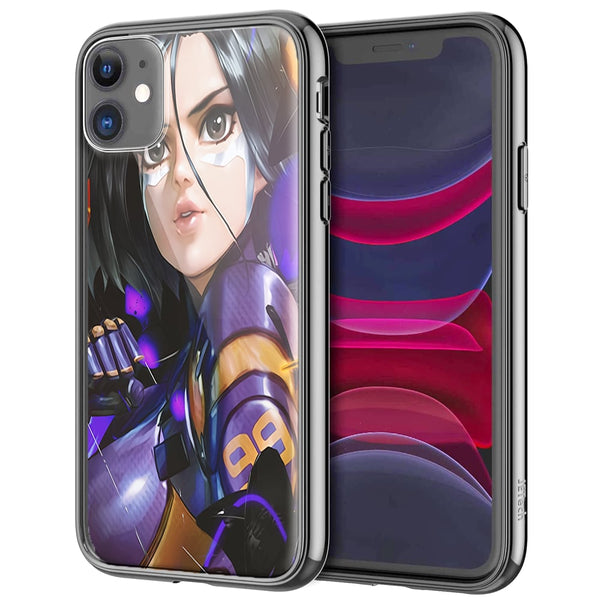 Coque Gunnm Alita Battle Scan pour smartphones iPhone, Samsung, Huawei, Xperia