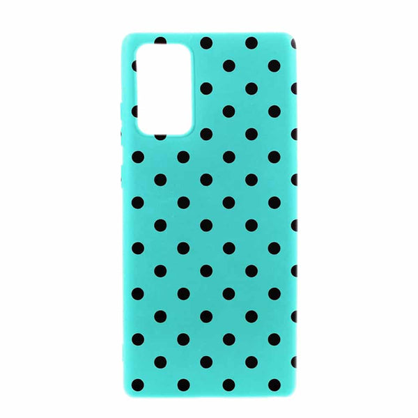 Achat de votre Coque Telephone Luxe pour Samsung Note 20 motif Pois Turquoise