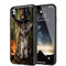Coque Halloween Cat pour iPhone, Samsung, Huawei en Verre Trempé