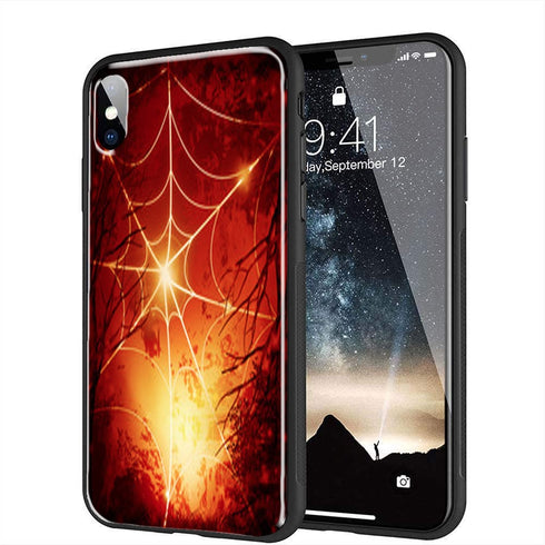 Toile Araignée, Coque pour iPhone, Samsung, Huawei Thème Alloween