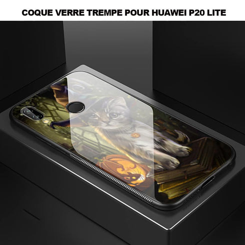 Halloween Cat | Coque en Silicone, Verre | Tpu Antichocs | Apple iPhone, Samsung Galaxy, Huawei - MaCoquePerso