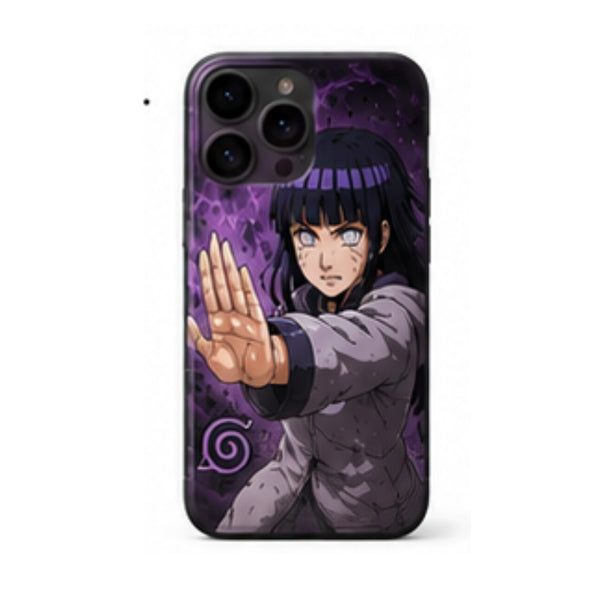 Coque Hinata Hyuga Naruto pour iPhone Samsung Oppo Xiaomi en silicone avec impression UV HD