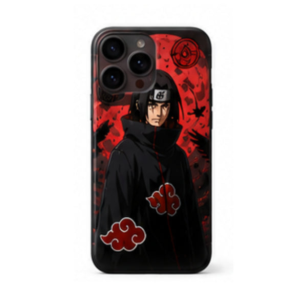 Coque Itachi Uchiha Naruto pour iPhone Samsung Oppo Xiaomi en silicone avec impression UV HD