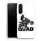 Coque pour Samsung A36 5G Moto Cross Quad, protection silicone blanc renforcée, une idée cadeau pour homme passionné, livraison 48h