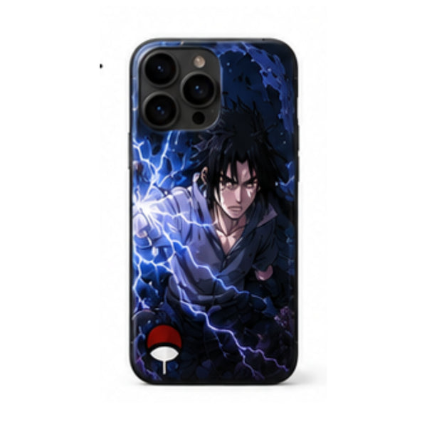 Coque Sasuke Uchiha Naruto pour iPhone Samsung Oppo Xiaomi en silicone avec impression UV HD