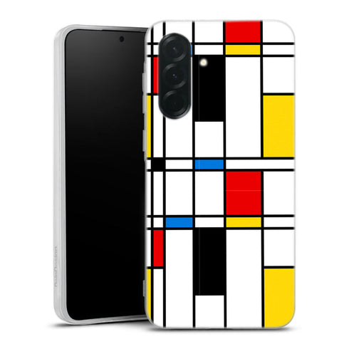 Coque pour Samsung A36 5G Geometric abstract, aesthetic agréable, motifs formes abstraites imprimées en HD