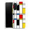 Coque pour Samsung A36 5G Geometric abstract, aesthetic agréable, motifs formes abstraites imprimées en HD