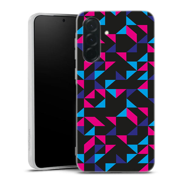 Coque pour Samsung A36 5G Geometrisk Middle, aesthetic lisse en silicone renforcé, forme géométrique pour les femmes du 14 Avril