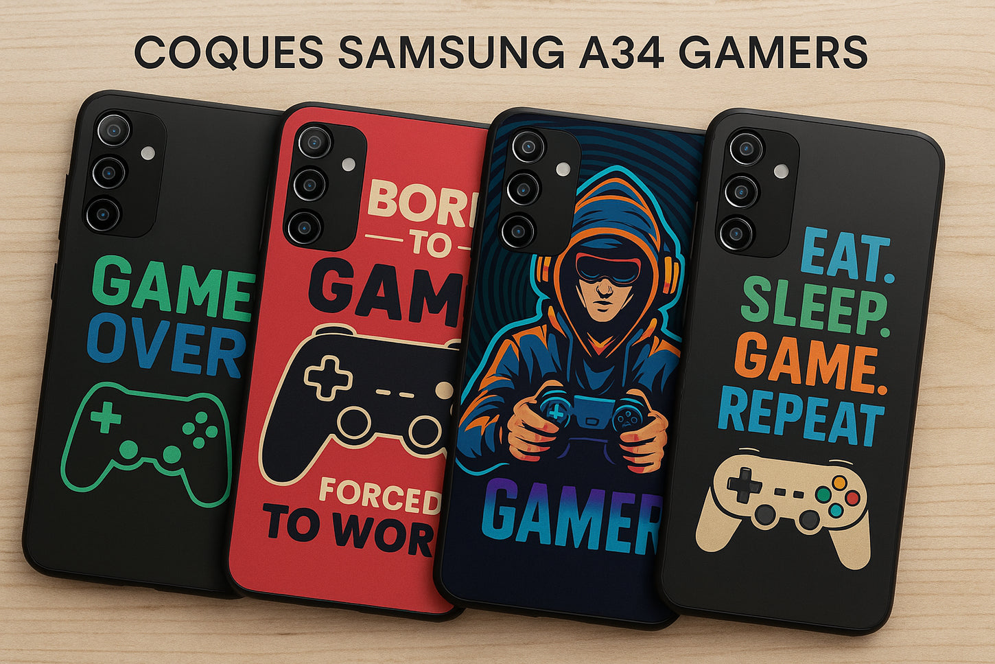 coques de telephone a34 samsung theme jeux video