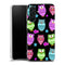 Coque pour Samsung A36 5G Funky owls, aesthetic souple, en silicone premium, idée cadeau pour ado