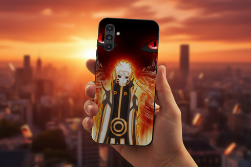 Energie orange Naruto transformation imprimé sur une coque anti-chocs Samsung a13 5g