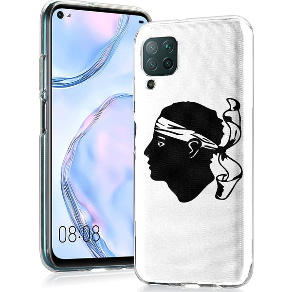 Corse, Coque Huawei P40 Lite drapeau Corse