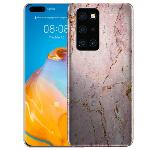 Coque antichocs Marbre Rose doré pour Huawei P40, P40 Pro