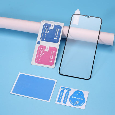 Vitre en verre trempé avec cadre pour protection optimale de l'écran pour Apple iPhone 11 Pro Max