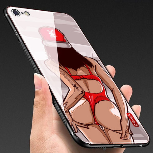 Beach Girl Sunset | Coque en Silicone, Verre | Tpu Antichocs | Protection Compatible smartphones iPhone - MaCoquePerso