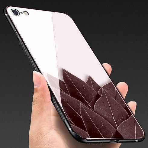 Black Leaves | Coque en Silicone, Verre | Tpu Antichocs | Protection Compatible smartphones iPhone - MaCoquePerso