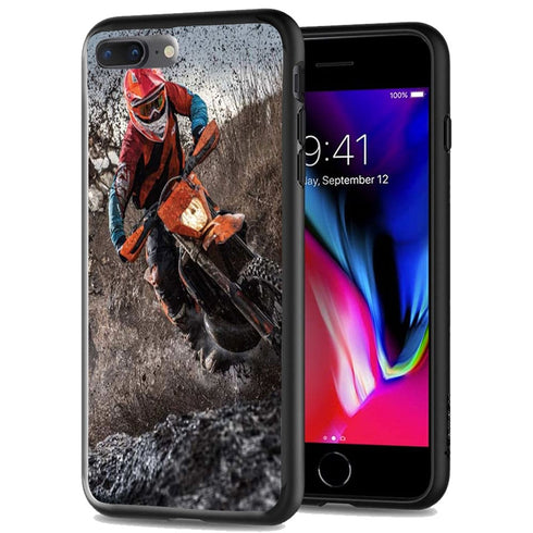 Coque iPhone SE 2020 Enduro moto circuit - MaCoquePerso