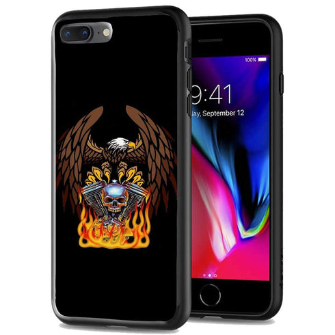 Coque iPhone SE 2020 Harley Davidson Skull engine - MaCoquePerso