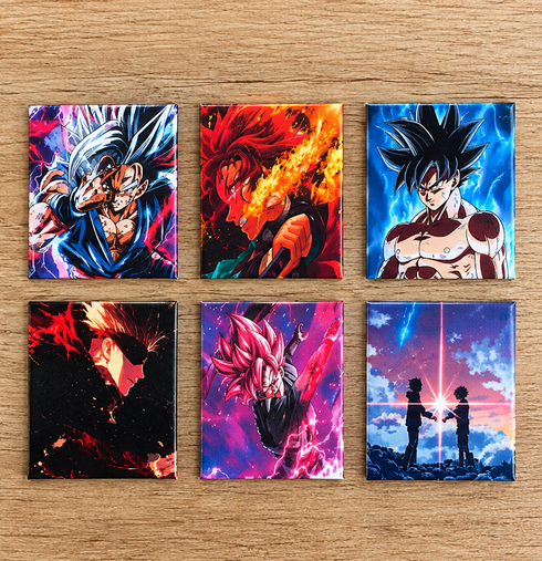 Lot de 6 magnets Frigo personnalisés - Sublimez votre Cuisine